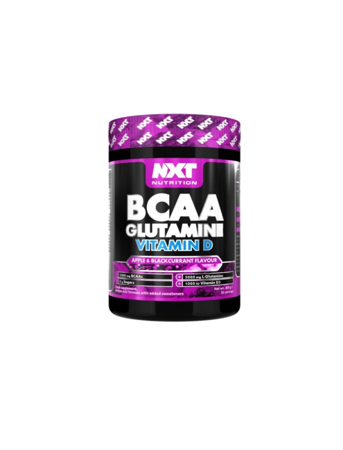 NXT Nutrition BCAA, Glutamine Vit D (360g) 30 Servings